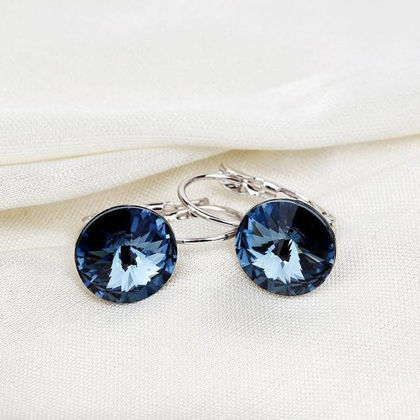 Women's Fashion Gift 14mm Super Big Crystal Drop Dangle Earring - SolaceConnect.com