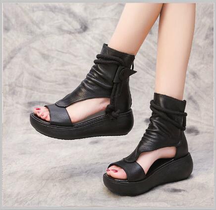 Women's Fashion Outdoor Synthetic Leather Cool Platform Sandals  -  GeraldBlack.com