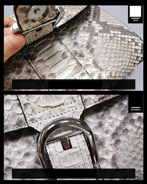 Women's Fashion Stylish Genuine Exotic Leather Chic Messenger Handbag  -  GeraldBlack.com