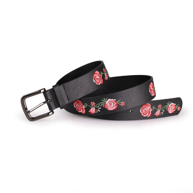 Women's Fashion Sweet Embroidery Floral Pattern All-match Style Belt  -  GeraldBlack.com