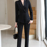 Women's Fashion Temperament Formal Long Sleeve Blazer and Pants  -  GeraldBlack.com