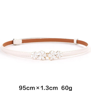 Women's Fashion Thin Synthetic Leather Adjustable Cummerbunds Waistbands - SolaceConnect.com