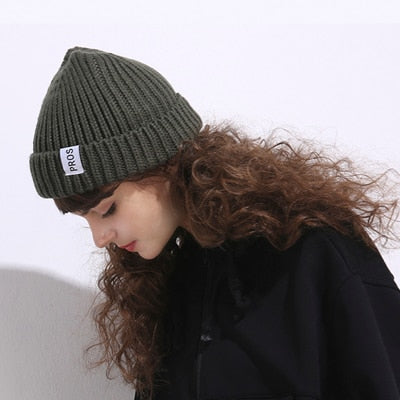 Women's Fashion Winter Casual Knitted Colorful Warm Wool Beanie Hat  -  GeraldBlack.com
