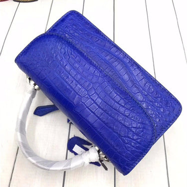 Women's Genuine Leather Authentic Crocodile Belly Skin Mini Handbag  -  GeraldBlack.com