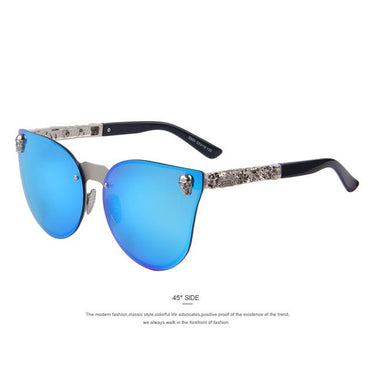Women's Gothic Style Skull Frame Metal Sunglasses with UV400 Lenses - SolaceConnect.com