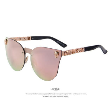 Women's Gothic Style Skull Frame Metal Sunglasses with UV400 Lenses - SolaceConnect.com
