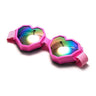 Women's Gradient UV400 Heart-Shaped One Piece Oversized Goggle Sunglasses - SolaceConnect.com