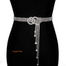 Women's Handmade Fashion Rhinestone Charm Accessory Waist Belt  -  GeraldBlack.com