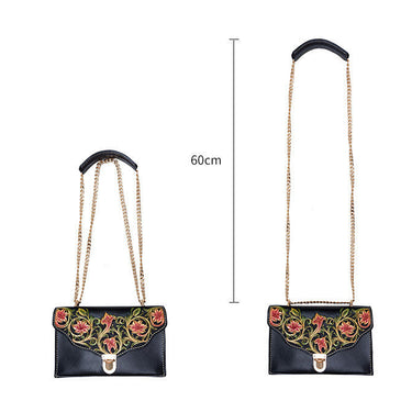 Women's Handmade Floral Pattern Shoulder and Crossbody Handbags  -  GeraldBlack.com