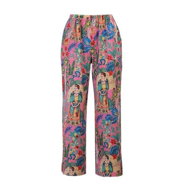 Women's Harajuku Painting Casual Streetwear Straight Trousers for Summer - SolaceConnect.com