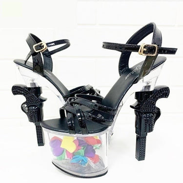 Women's High Heel Patent Leather Summer Sandals Sexy Transparent Platforms  -  GeraldBlack.com