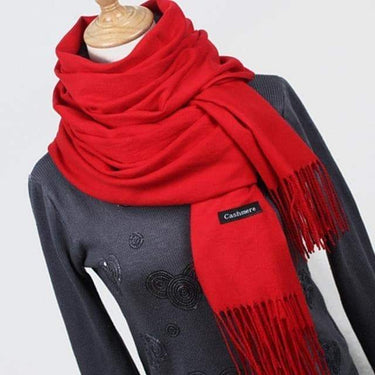 Women's High Quality Thick Warm Winter Cashmere Scarves with Tassel  -  GeraldBlack.com