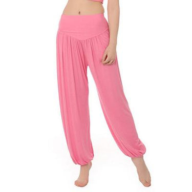 Women's High Waist Soft Modal Loose Long Yoga Pants for Tai Chi Dance - SolaceConnect.com