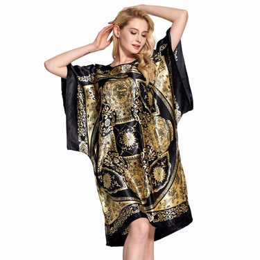 Women's Home Clothing Chinese Knee-Length Robe Pajama Nightwear Bathrobe - SolaceConnect.com