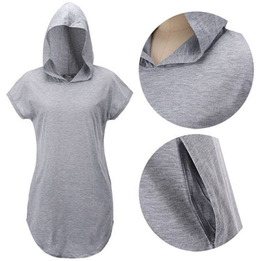 Women's Hooded Short Sleeve Summer Vetement Femme T-Shirt Tops  -  GeraldBlack.com