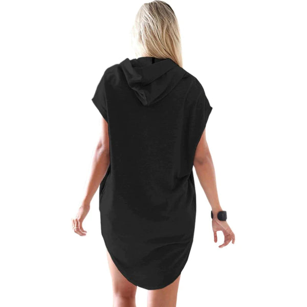 Women's Hooded Short Sleeve Summer Vetement Femme T-Shirt Tops  -  GeraldBlack.com
