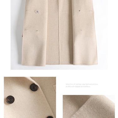 Women's Korean Fashion Wool Double-sided Woolen Wide-waisted Jackets  -  GeraldBlack.com