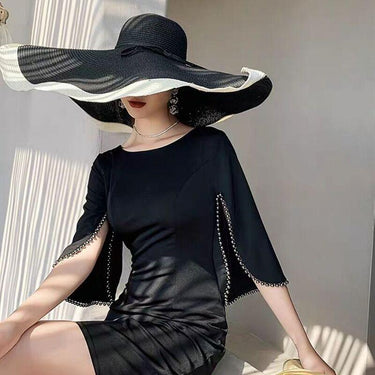 Women's Large Brim Foldable Full Body Shade Oversized Beach Sun Hat for Travel  -  GeraldBlack.com