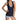 Women's Large Size Black Retro Shorts Push Up Tankini Set Bathing Suit  -  GeraldBlack.com