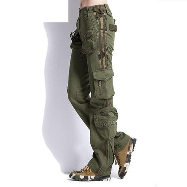 Women's Large Size Military Tactical Cargo Pants with Multi-Pockets - SolaceConnect.com