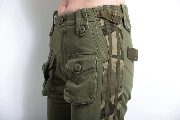 Women's Large Size Military Tactical Cargo Pants with Multi-Pockets  -  GeraldBlack.com