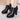 Women's Leather Casual Square Pointed Toe Platform High Heel Pumps  -  GeraldBlack.com