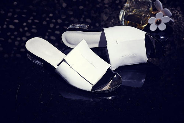 Women's High-Quality Leather High Heeled Summer Sandals Gladiator Style - SolaceConnect.com