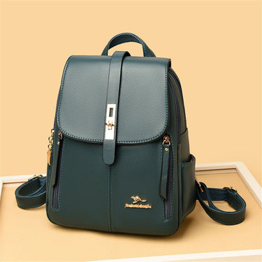 Women's Leather Vintage Back Pack for Girls School Bags Travel Backpack Bookbag Rucksack  -  GeraldBlack.com