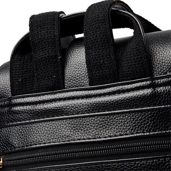 Women's Leather Vintage Back Pack for Girls School Bags Travel Backpack Bookbag Rucksack  -  GeraldBlack.com