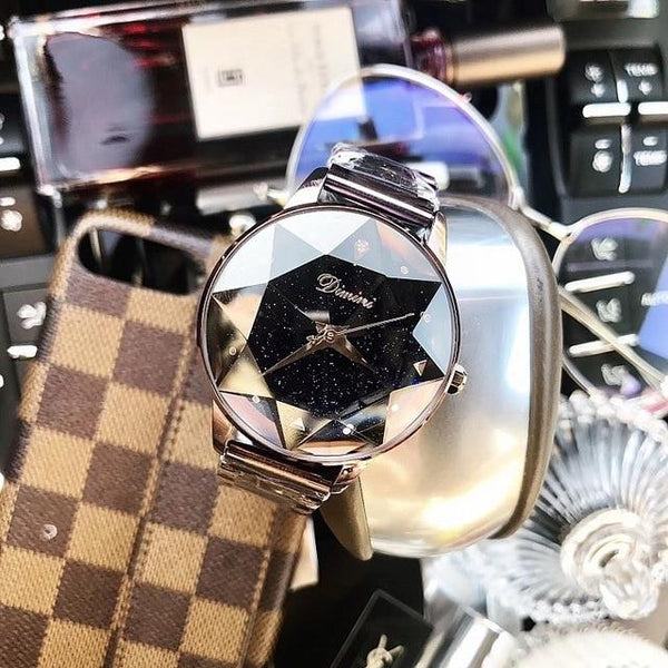 Women's Luxury Crystal Rose Gold Ladies Fashion Quartz Watch - SolaceConnect.com