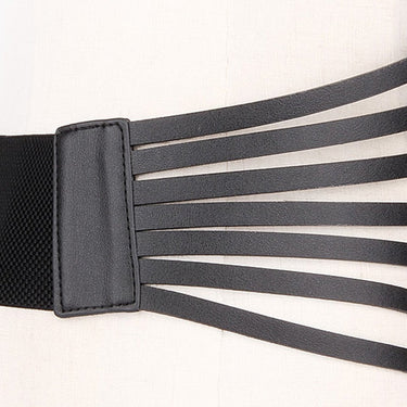 Women's Luxury Designer Elastic Leather High Waist Cummerbund Belts  -  GeraldBlack.com