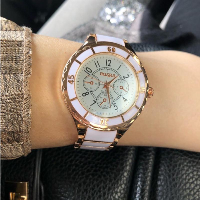 Women's Luxury Fashion Rose Gold Bracelet Quartz Watch with Folding Clasp  -  GeraldBlack.com
