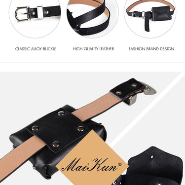 Women's Luxury Pin Buckle Belt with Bag for Jeans and Casual Wear  -  GeraldBlack.com