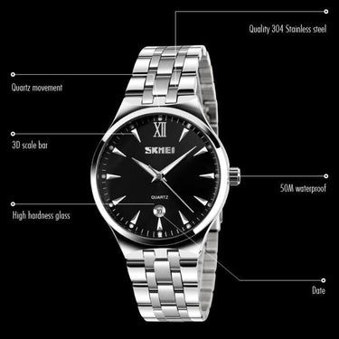 Women's Luxury Sports Fashion Full Steel Dive 50m Quartz Wristwatch  -  GeraldBlack.com