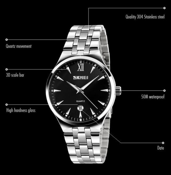 Women's Luxury Sports Fashion Full Steel Dive 50m Quartz Wristwatch  -  GeraldBlack.com