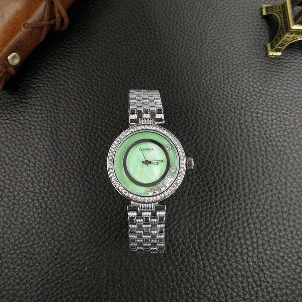 Women's Luxury Stainless Steel Quartz Strap Diamond Wristwatch  -  GeraldBlack.com