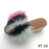 Women's Luxury Summer Real Fox Fur High Heel Wedges House Slippers  -  GeraldBlack.com