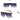 Women's Luxury Vintage Half Frame Purple Rimless Square Sunglasses - SolaceConnect.com