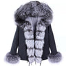 Women's Natural Real Raccoon Fur Hooded High Street Winter Coats & Jackets  -  GeraldBlack.com