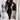 Women's O-neck Long Sleeve Knitted Bodycon Sheath Dress with Zipper  -  GeraldBlack.com