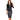 Women's One-Piece Knee Length Faux Jacket Work Dress with Elegant Patterns  -  GeraldBlack.com