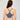 Women's Plus Size Blue Marl Lace Full Figure Front Closure X Shape Strap Bra  -  GeraldBlack.com