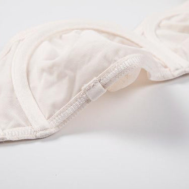 Women's Plus Size Rose White Floral Lace Unlined Non Slip Strapless Bra - SolaceConnect.com
