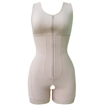 Women's Plus Size Zippered Booty Lifter Body Waist Shaper High Waist Corset - SolaceConnect.com