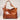 Women's Pockets Soft Tote Portable Shoulder Retro Oil Waxed Leather Large Capacity Bag  -  GeraldBlack.com