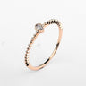 Women's Real Austrian Crystal Rose Gold Zirconia Water Drop Simple Rings - SolaceConnect.com
