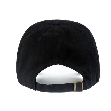 Women's Rhinestone Black Color Casquette Adjustable Snapback Cap - SolaceConnect.com