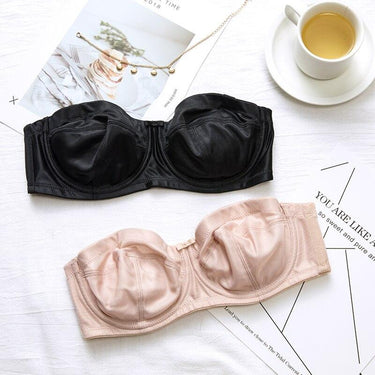 Women's Rose White Color Soft Cup Ultra Support Strapless Underwire Bra - SolaceConnect.com