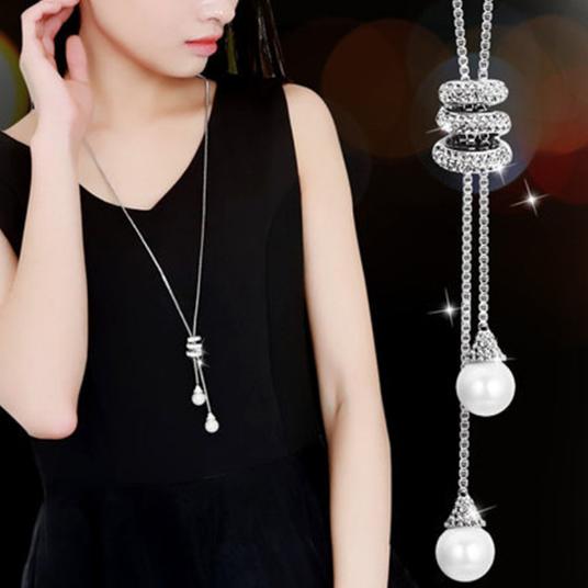 Women's Round Statement Maxi Colar Long Chain Necklaces & Pendants - SolaceConnect.com