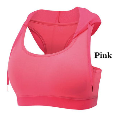 Women's Running & Gym Hooded Padded Corset Sports Bra Tank Tops - SolaceConnect.com